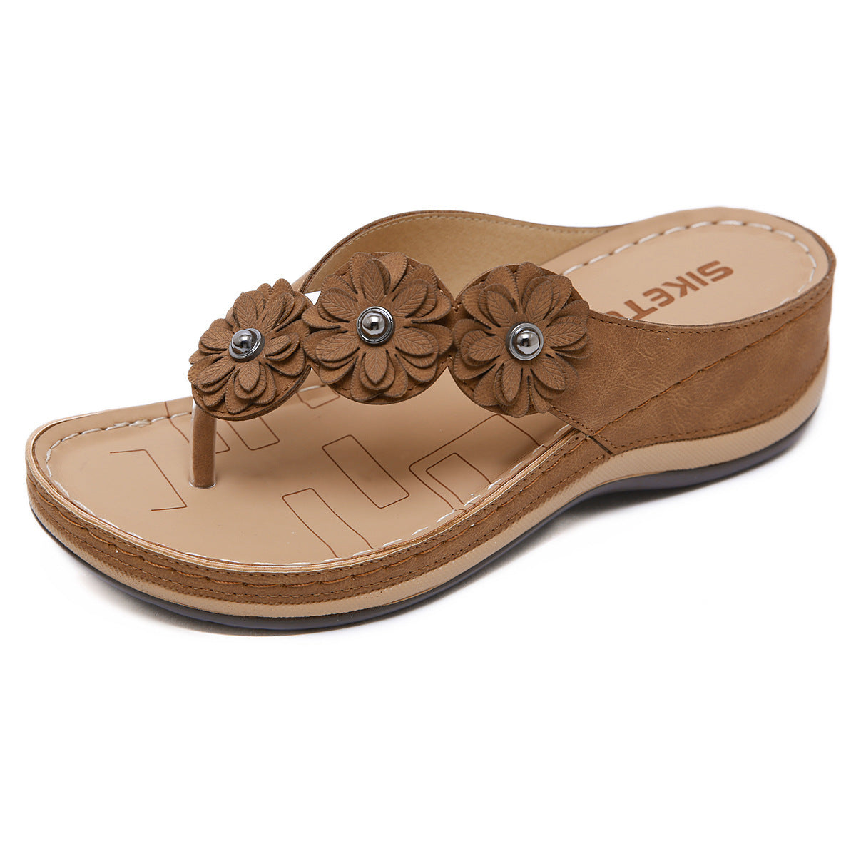 Retro Style Wedge Sandals for Women - Summer Beach Shoes