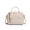Woven Leather Crossbody Bag - Top Handle Bag - Woven Purses for Women Vegan Leather Shoulder Bag Braided HandBag