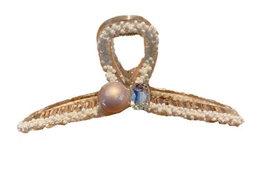 Imitation Pearl Hair Clips and Earrings Set