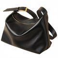 Leather purse Womens Shoulder Handbags large leather tote bag Shoulder Purses and Womens Tote Bag Purse Can hold items the size of A4 paper Gift box packaging (Black)