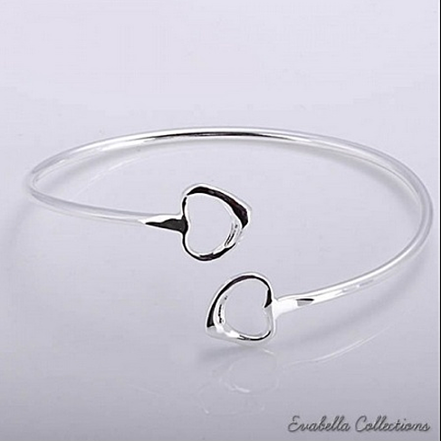 Sweet Destiny Silver Cuff Bracelet