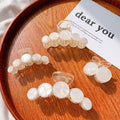Agirlvct Mermaid Hair Clips 4 Pack Large Grip Claw Clips Non-Slip Hair Catch Jaw Clamp Barrette Jumbo Gift for Thin Hair Girls Girlfriend