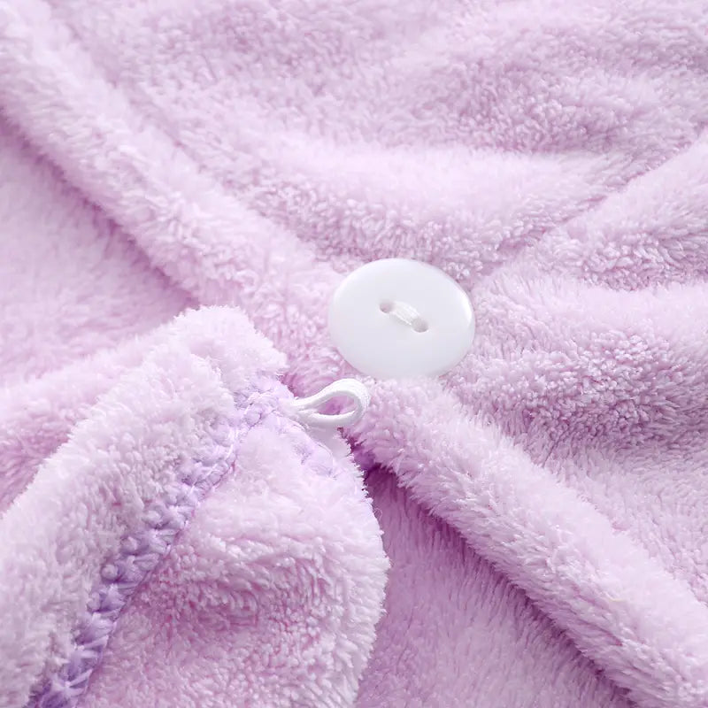 Coral Velvet Hair Dryer Cap - Breathable & Absorbent