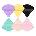 HoPliGhe Powder Puff6 Pcs Velour Triangle Powder Puffs for Wet and Dry Cosmetics Application Reusable Makeup Tools