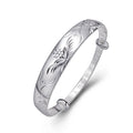 Vintage Sterling Silver Flowering Double Fish Bracelet