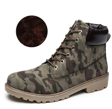 Women's Pink PU Leather Martin Boots, Flat Ankle Shoes