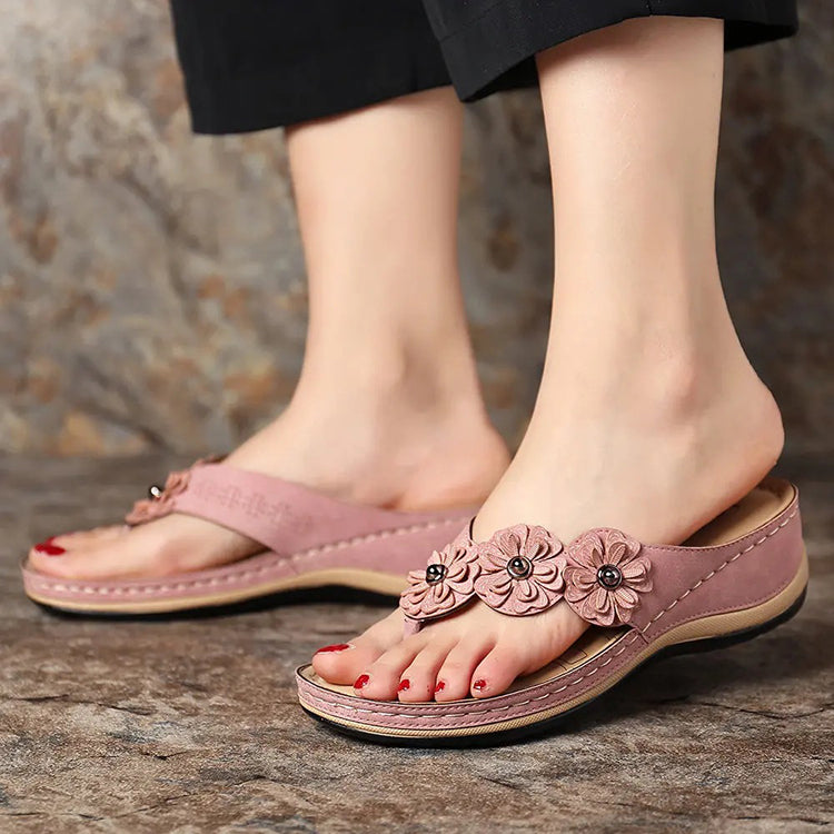 Retro Style Wedge Sandals for Women - Summer Beach Shoes