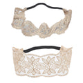 JinYu 2 Pack Lace Hairbands Elegent Women Headbands Elastic Hair head band tie Girls Hairbands Turban Headbands
