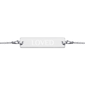 Sterling Silver Loved Bar Bracelet