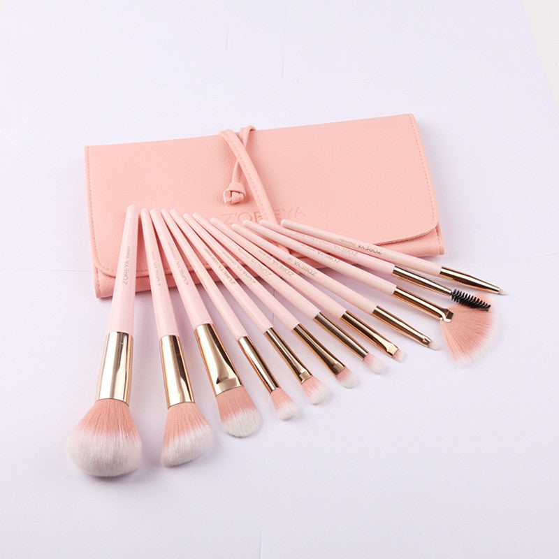 ZOREYA 12-Piece Makeup Brush Set for Beginners