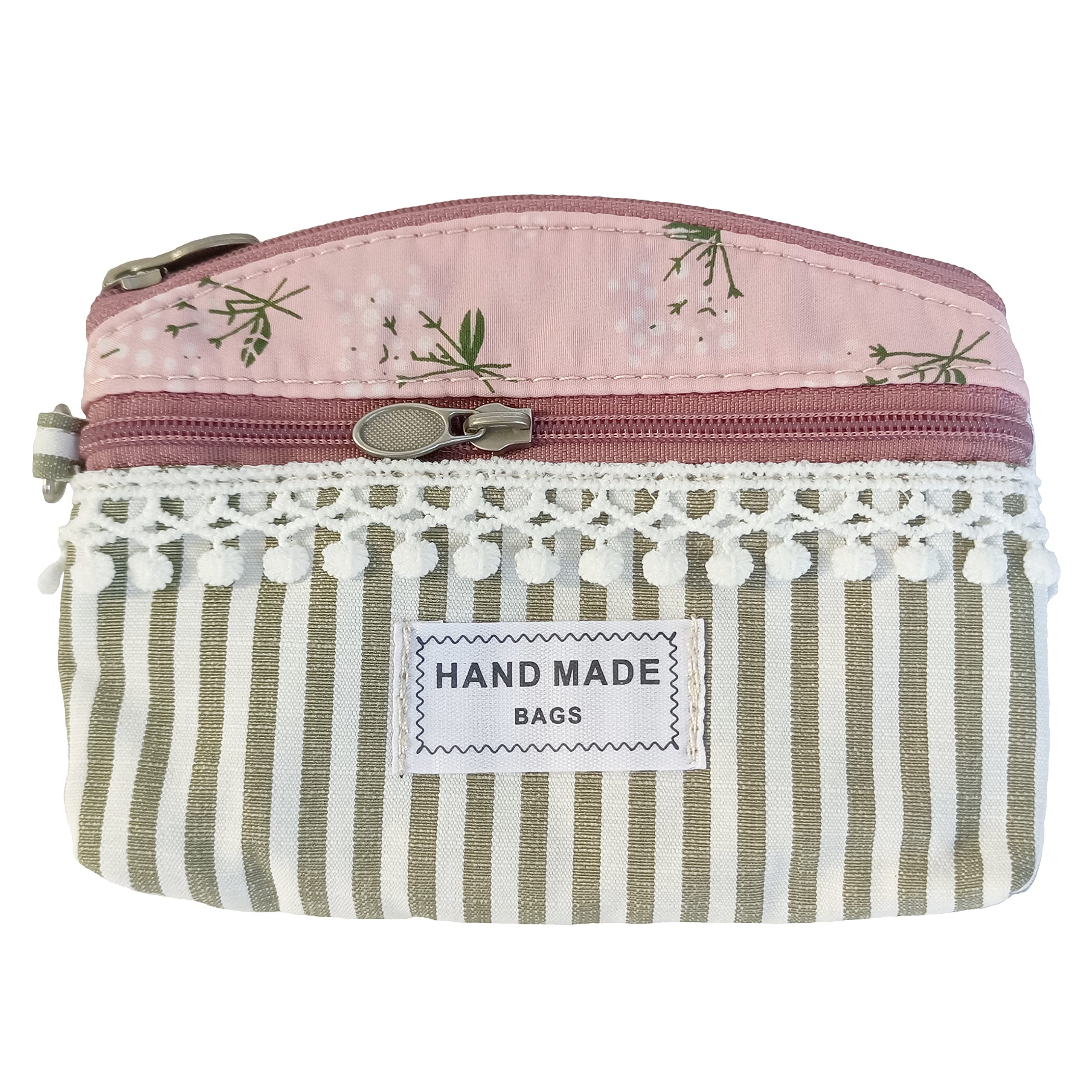 Coin Purse for Women Cute Small Wallets Change Purse Coin Pouch (greyish pink)